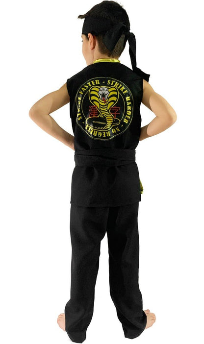 Disfraz de Cobra Kai Karateca infantil I Don Disfraz