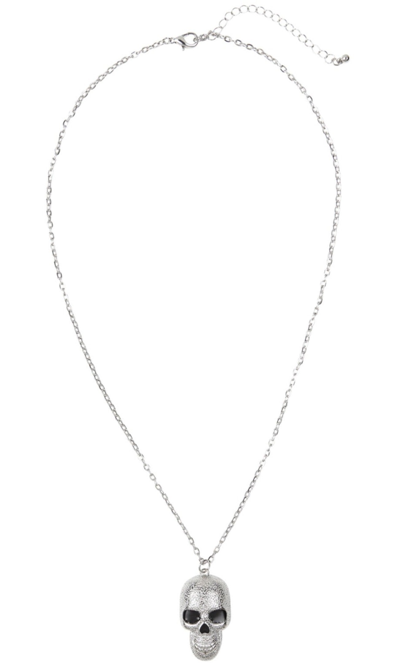 Collar de Calavera Plateado
