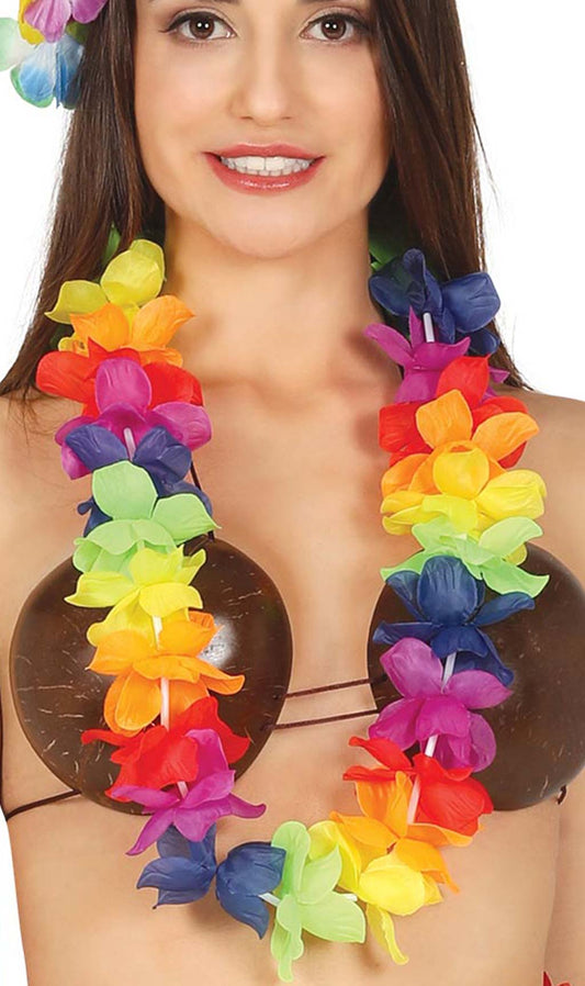 Collar Hawaiano Hibiscos