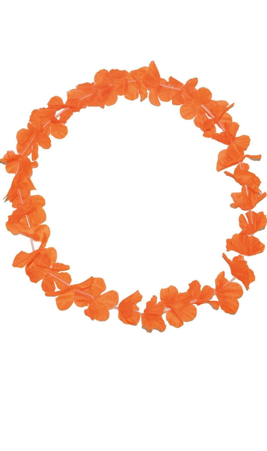 Collar Hawaiano Naranja