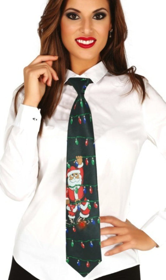 Corbata de Navidad Musical con Luz