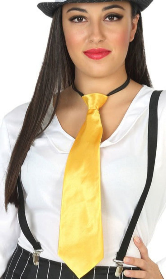 Corbata de Raso Amarilla