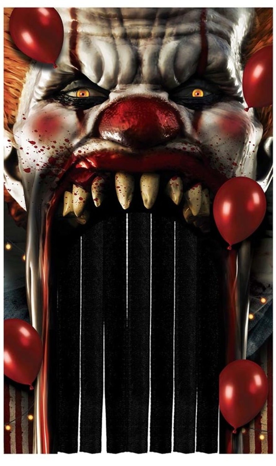 Cortina de Payaso del Terror