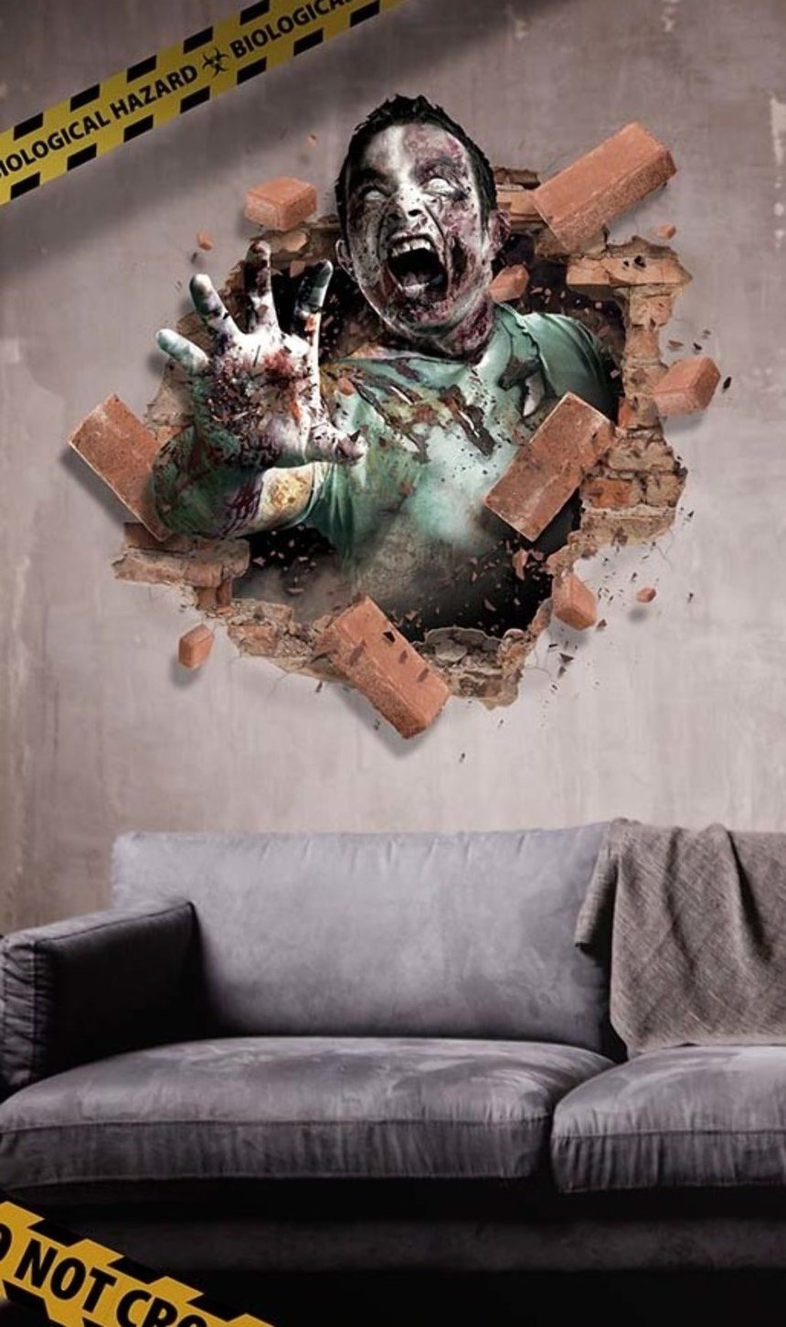 Decoración Adhesiva para Pared de Zombie