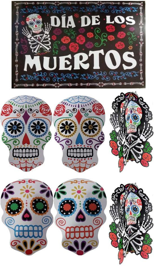 Set Decoración Calaveras Muerte