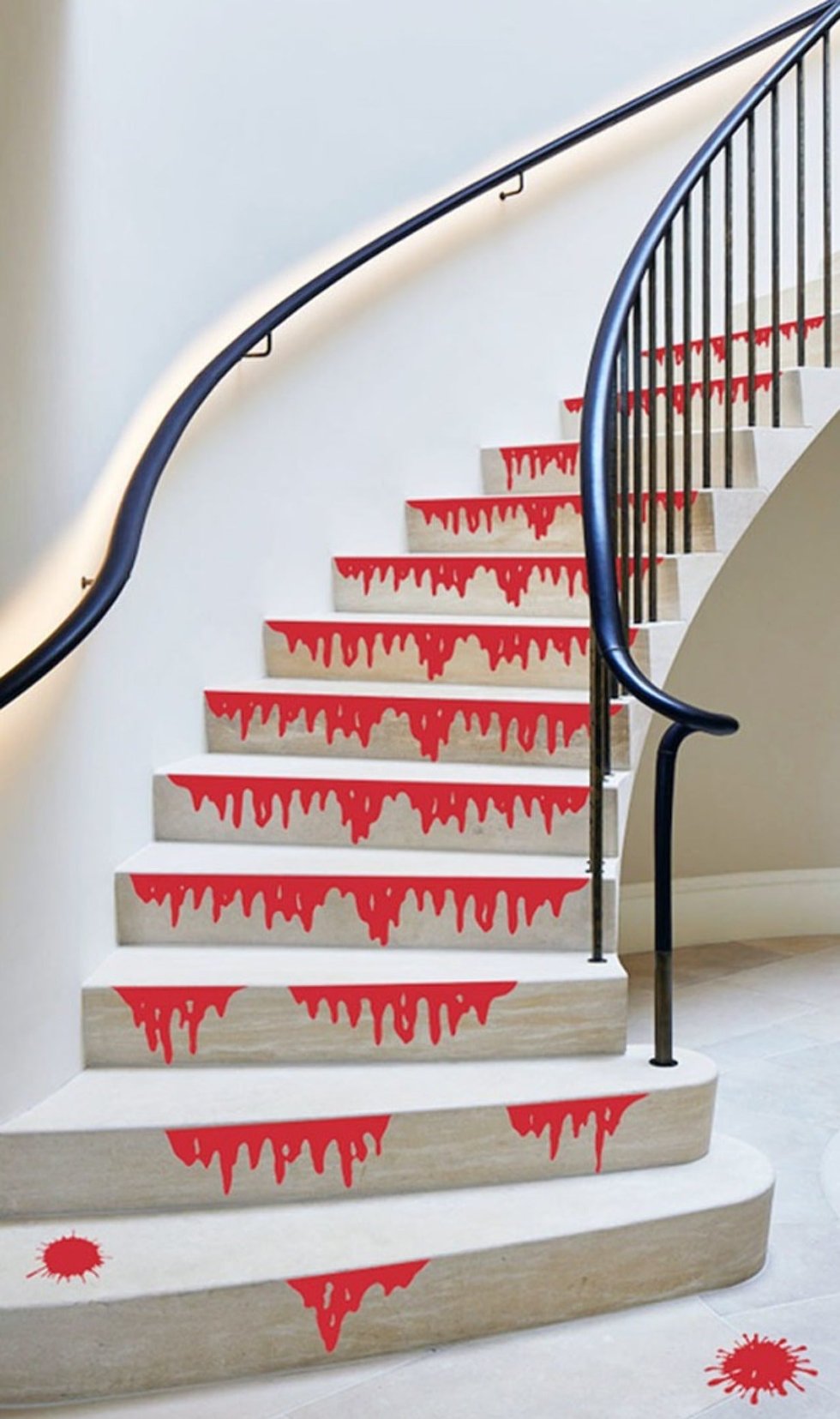 Decoración Sangrienta para escaleras
