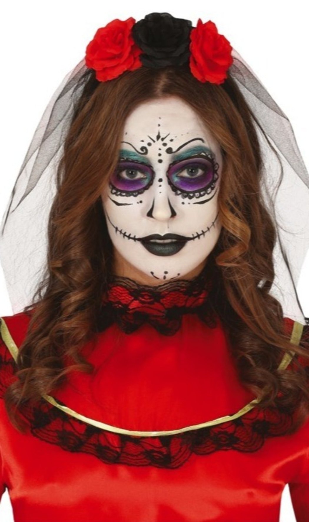 Diadema de Catrina Velo infantil