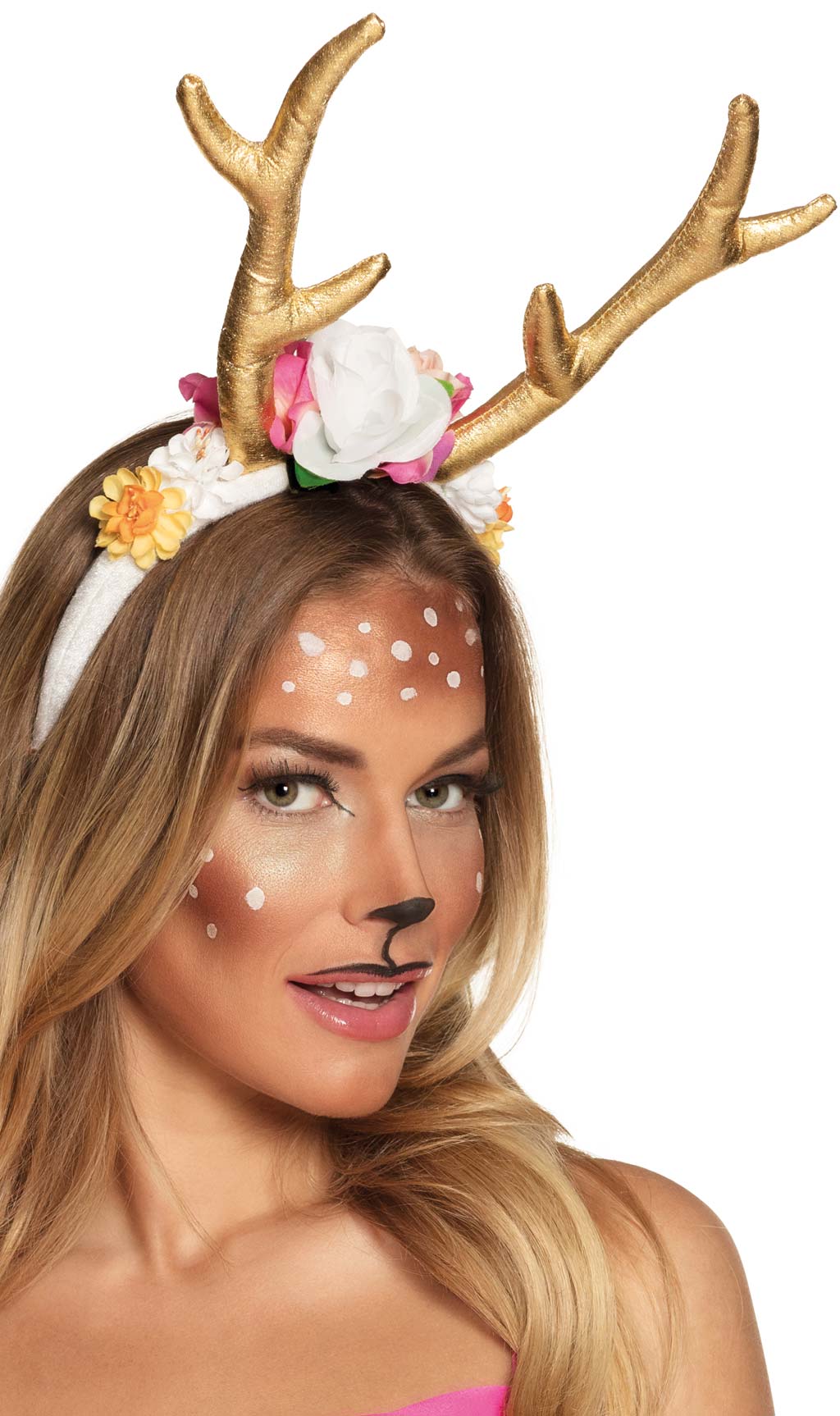 Diadema de Reno con Flores
