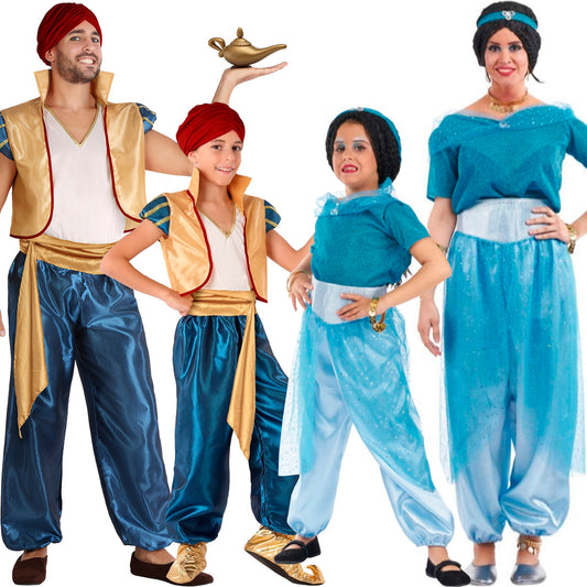 Disfraz de Jasmine de Aladin, Disney, L 12-14 (mujer), Verde