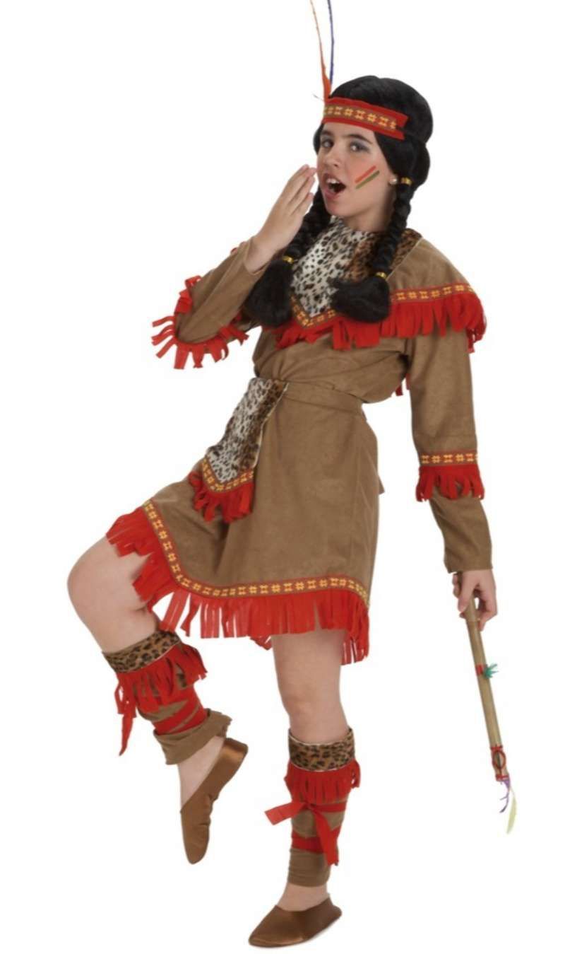 Disfraces en grupo de Indios Comanches