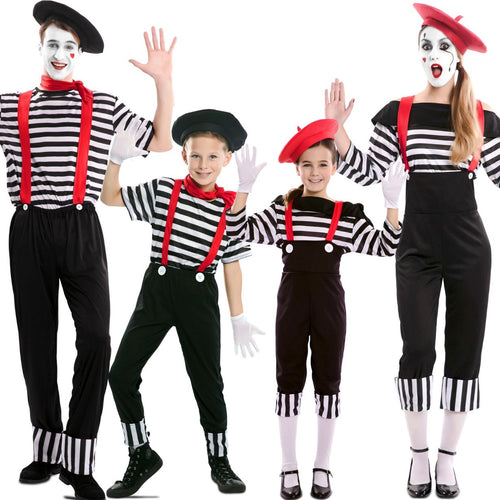 Disfraz de Mimo para niños y adultos Don Disfraz