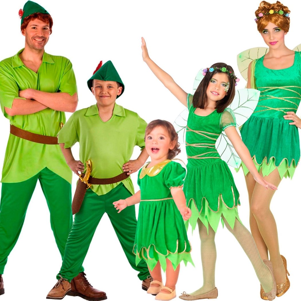 Comprar online Disfraces en grupo de Peter Pan y Campanilla