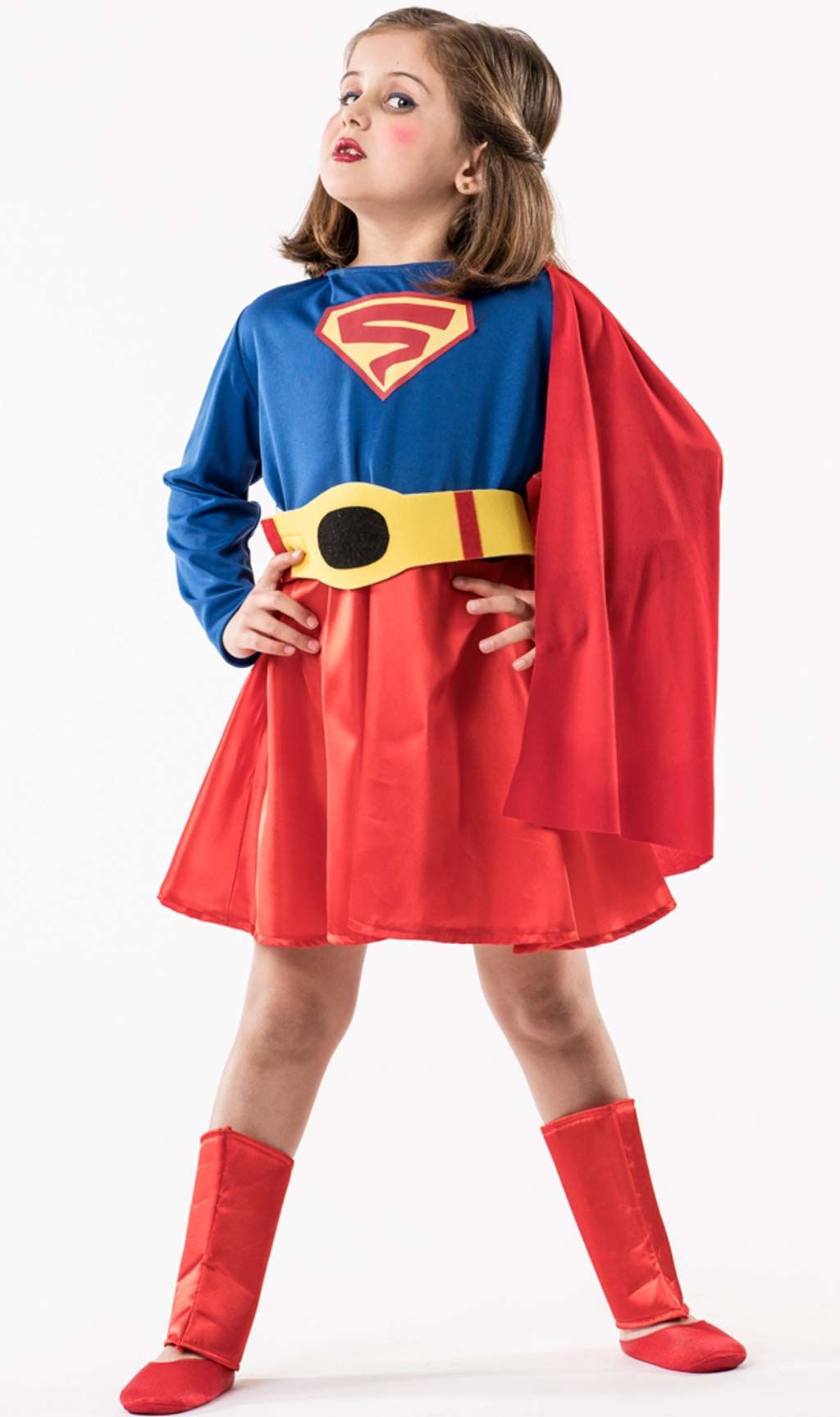 Disfraces en grupo de Superman y Supergirl