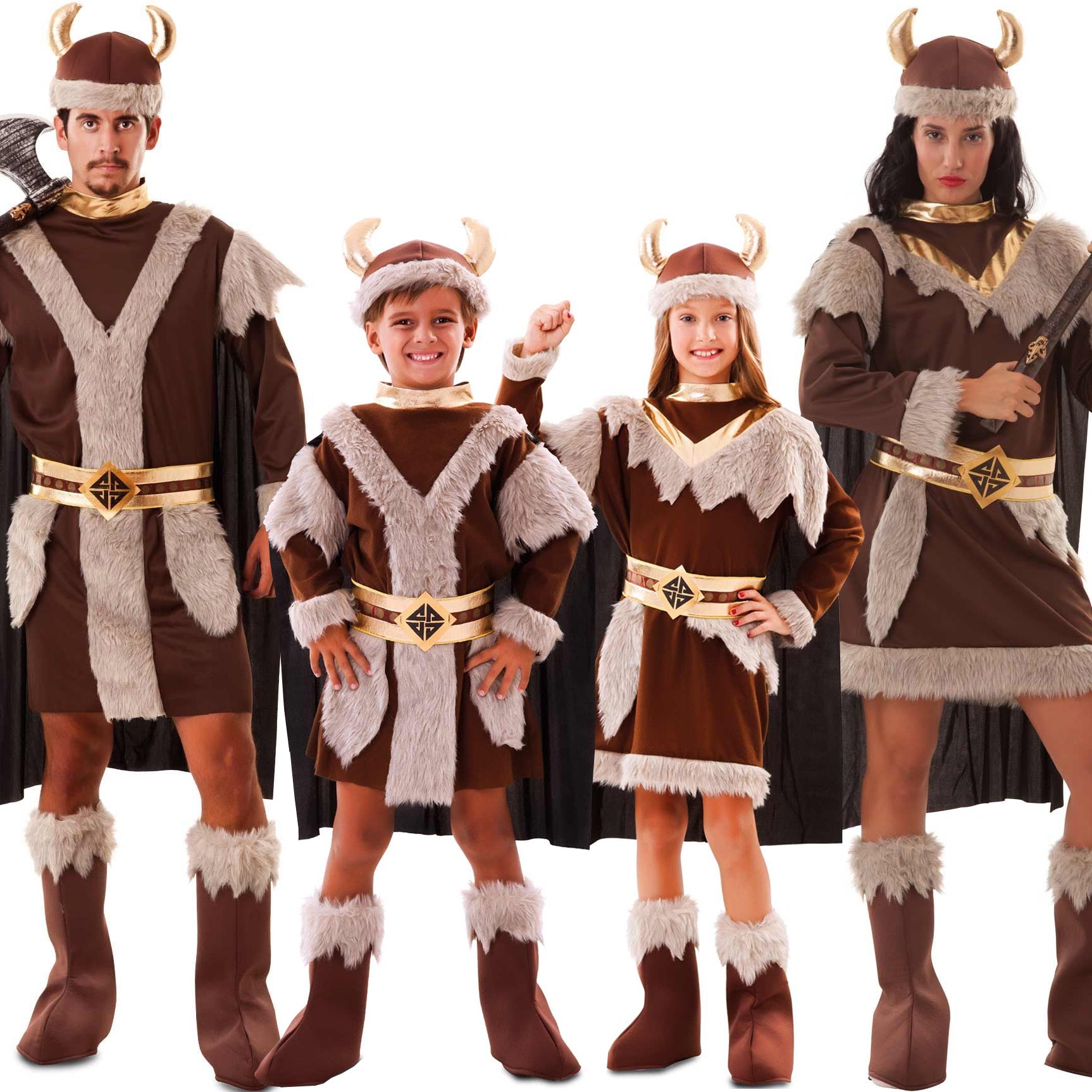 Disfraces en grupo de Vikingos Guerreros