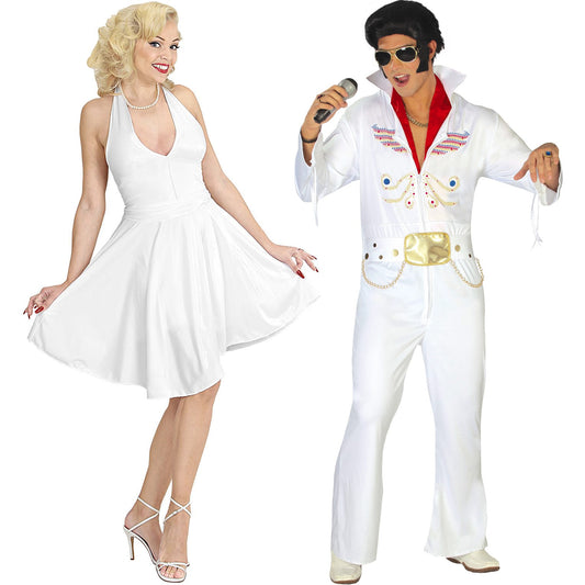 Disfraces en pareja de Marilyn y Elvis