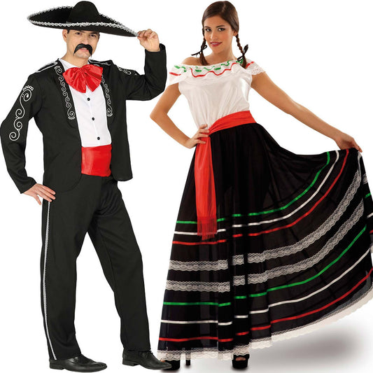 Disfraces en pareja de Mexicanos