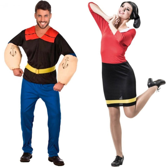 Disfraces en pareja de Popeye y Olivia