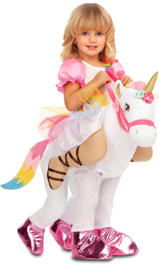 Disfraz a hombros de Princesa Unicornio para niña I Don Disfraz