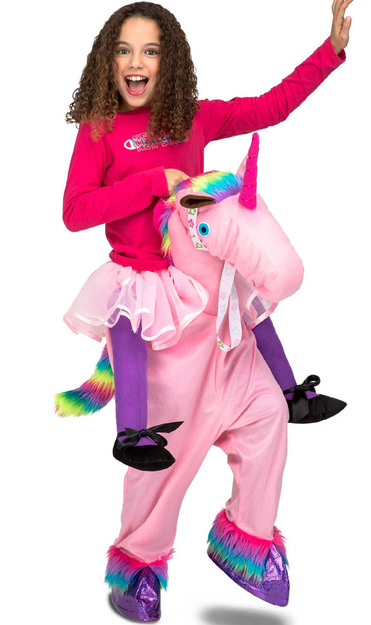 Disfraz a Hombros de Unicornio Rosa infantil I Don Disfraz