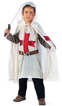 Disfraz de Caballero Templario Capa infantil I Don Disfraz