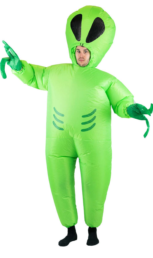 Disfraz de Alien Verde Hinchable para adulto I Don Disfraz