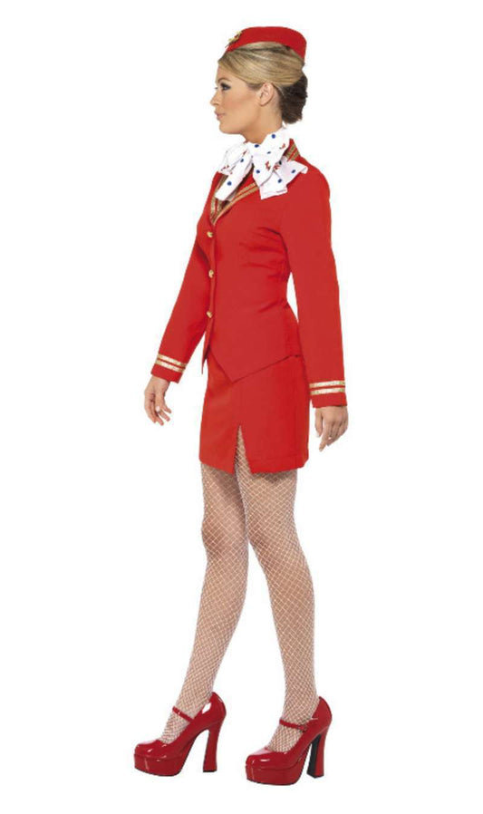 Disfraz de Azafata Rojo Sexy mujer I Don Disfraz