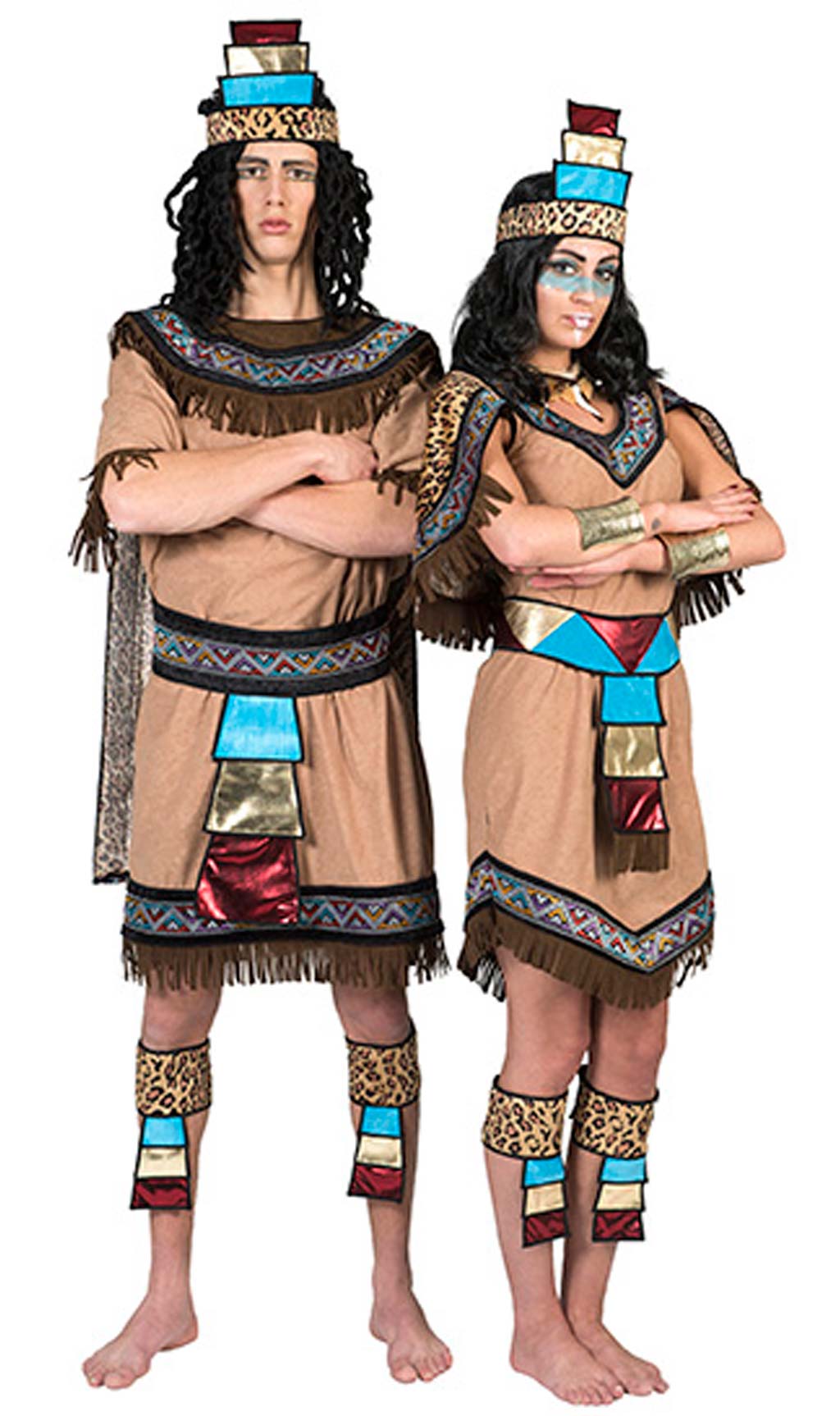 Disfraz de Azteca Flecos para mujer I Don Disfraz