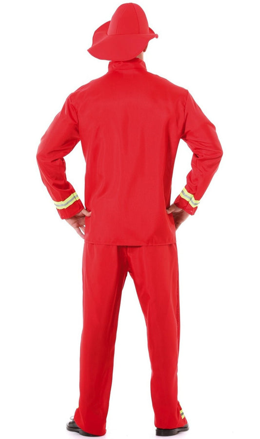 Disfraz de Bombero Rojo para hombre I Don Disfraz