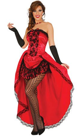 Disfraz de Cabaret Rojo para mujer I Don Disfraz