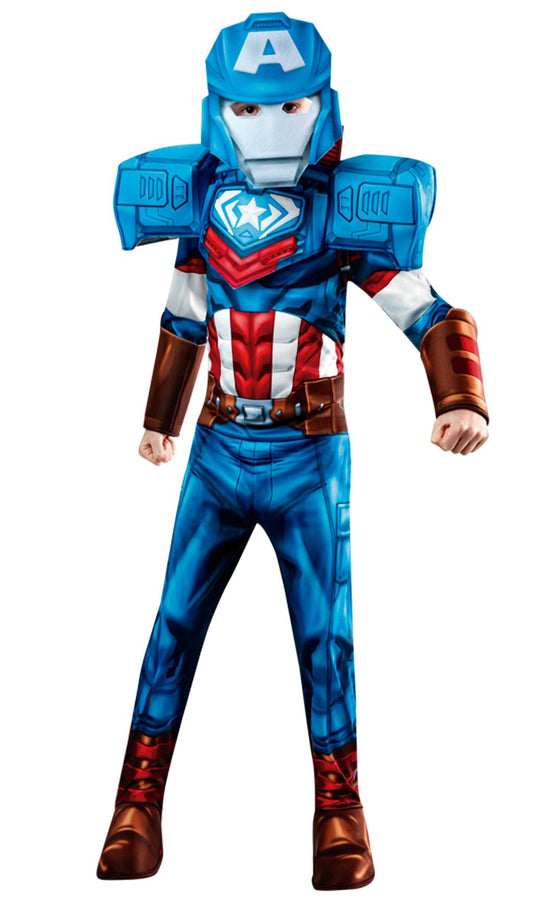 Disfraz de Capitán América™ Mech Strike infantil I Don Disfraz