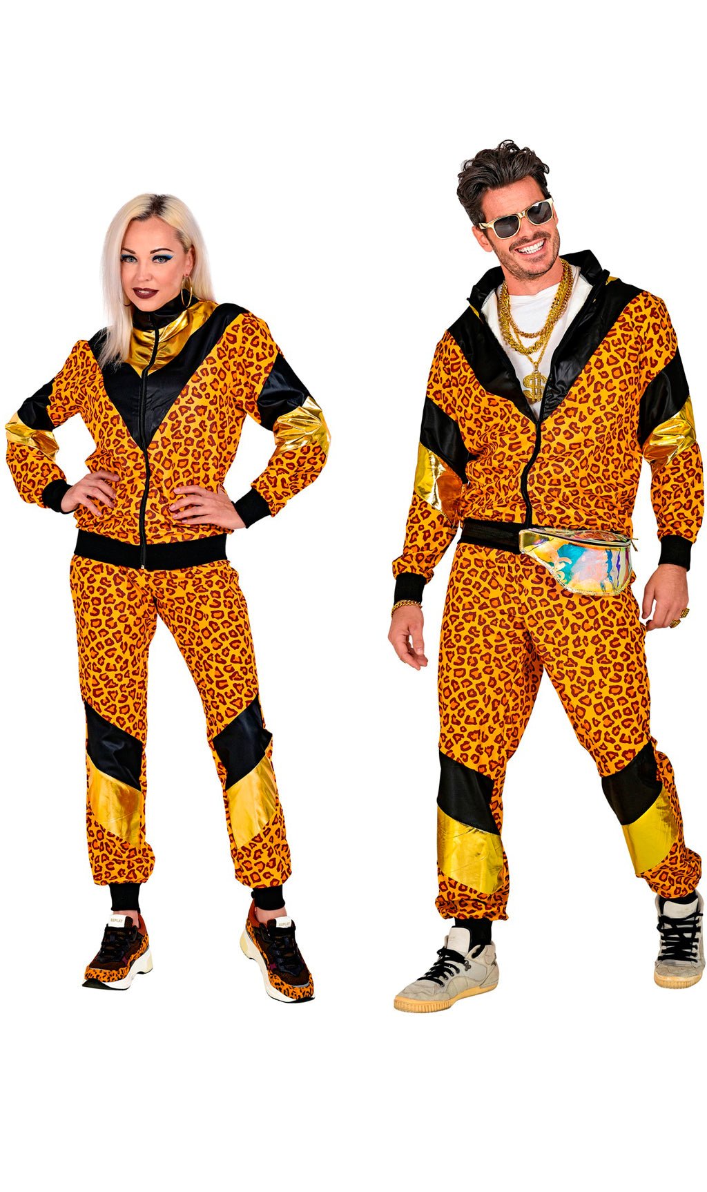 Disfraz Chándal Años 80 de Leopardo para Adulto