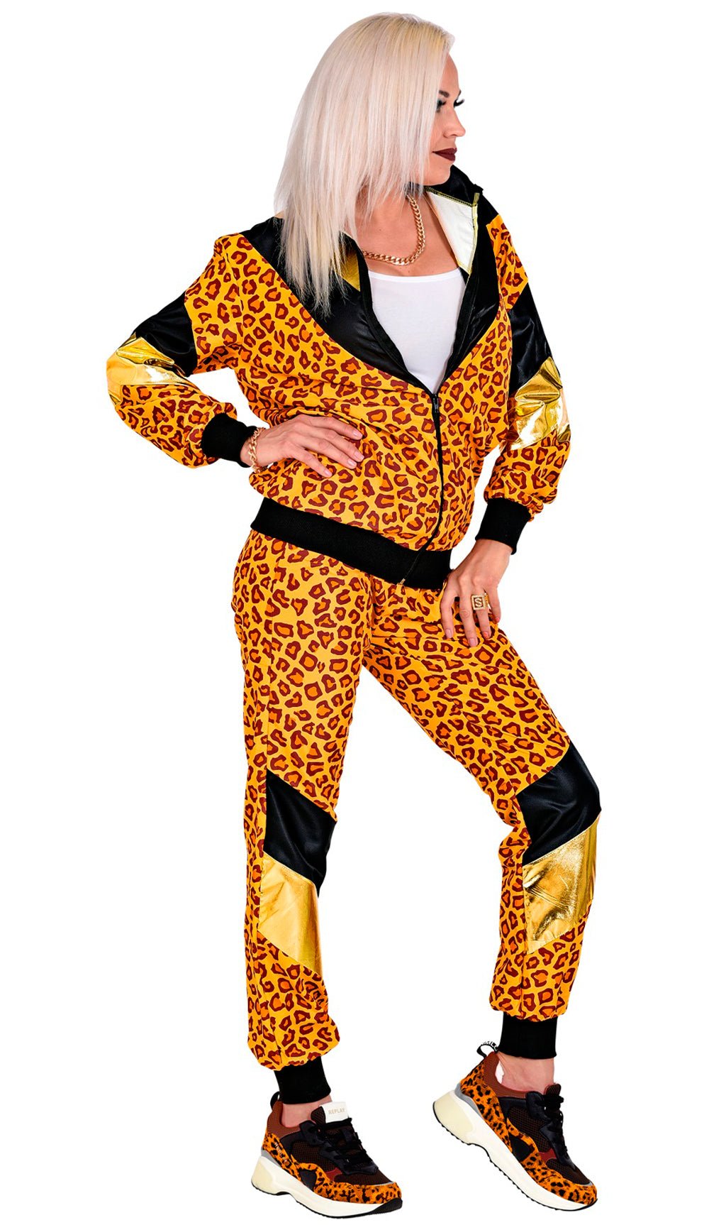 Disfraz de Chándal Años 80 Leopardo para adulto I Don Disfraz