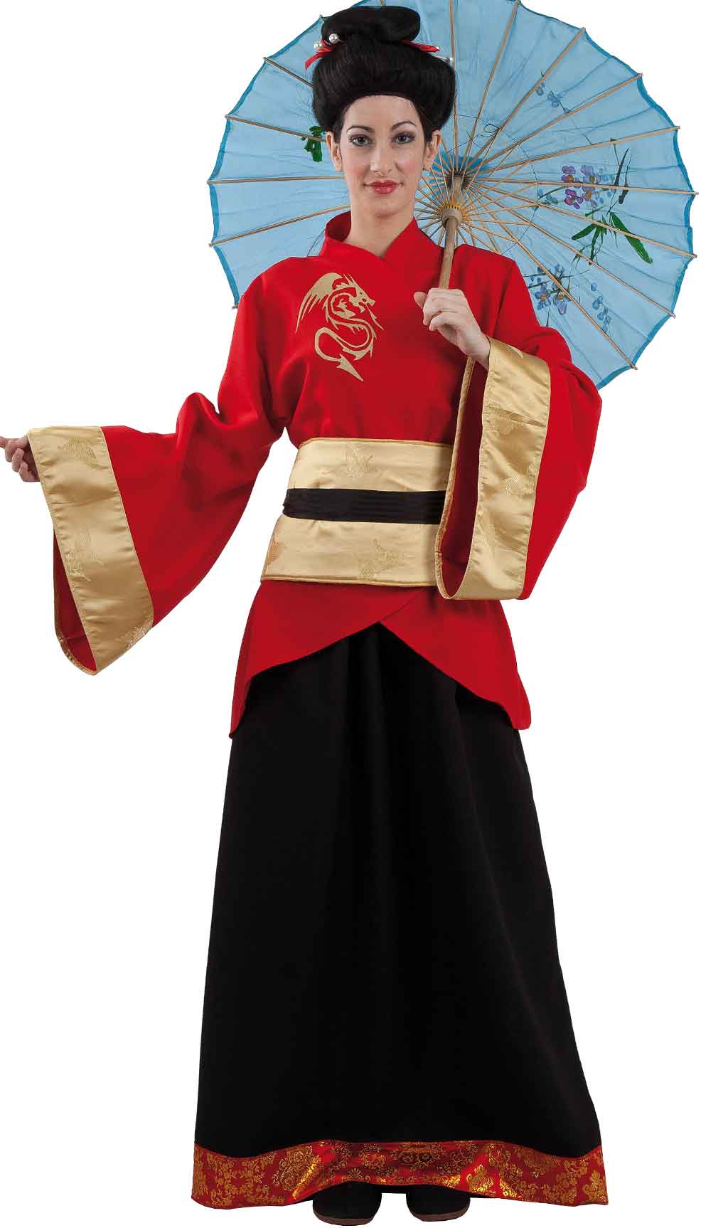 Disfraz Da Bambino Cinese/dragone, My Other Me, Modello M205838, Vestito Rosso Carnevale Orientale 100% Poliestere