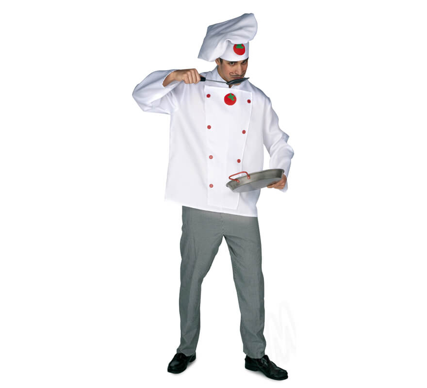 Disfraz de cocinero con tomates