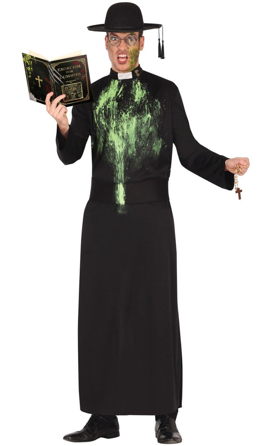 Disfraz de Cura Exorcista para hombre I Don Disfraz