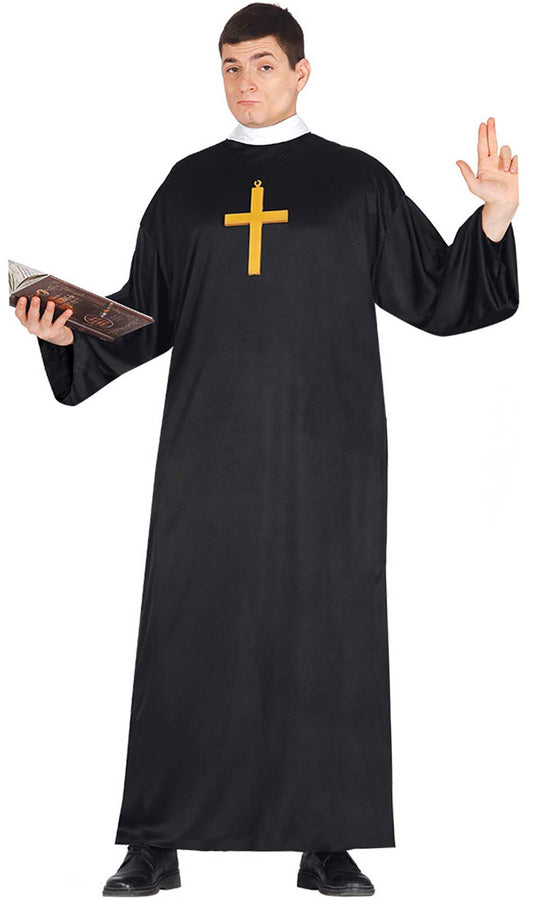 Disfraz de Cura Sotana para hombre I Don Disfraz