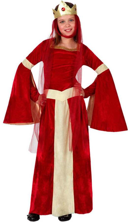 Disfraz de Dama Medieval Ágata para niña I Don Disfraz