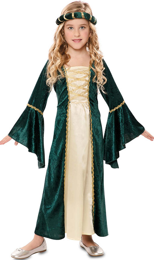 Disfraz de Dama Medieval Oriana para niña I Don Disfraz