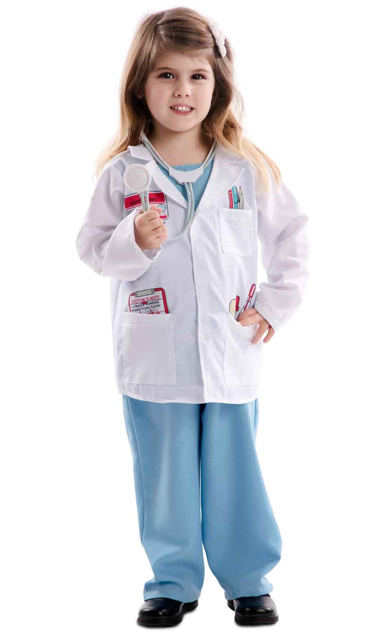 Disfraz de Doctor con Estetoscopio infantil I Don Disfraz