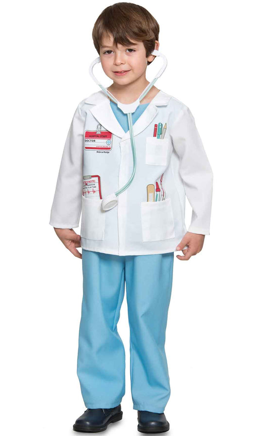 Disfraz de Doctor con Estetoscopio infantil I Don Disfraz