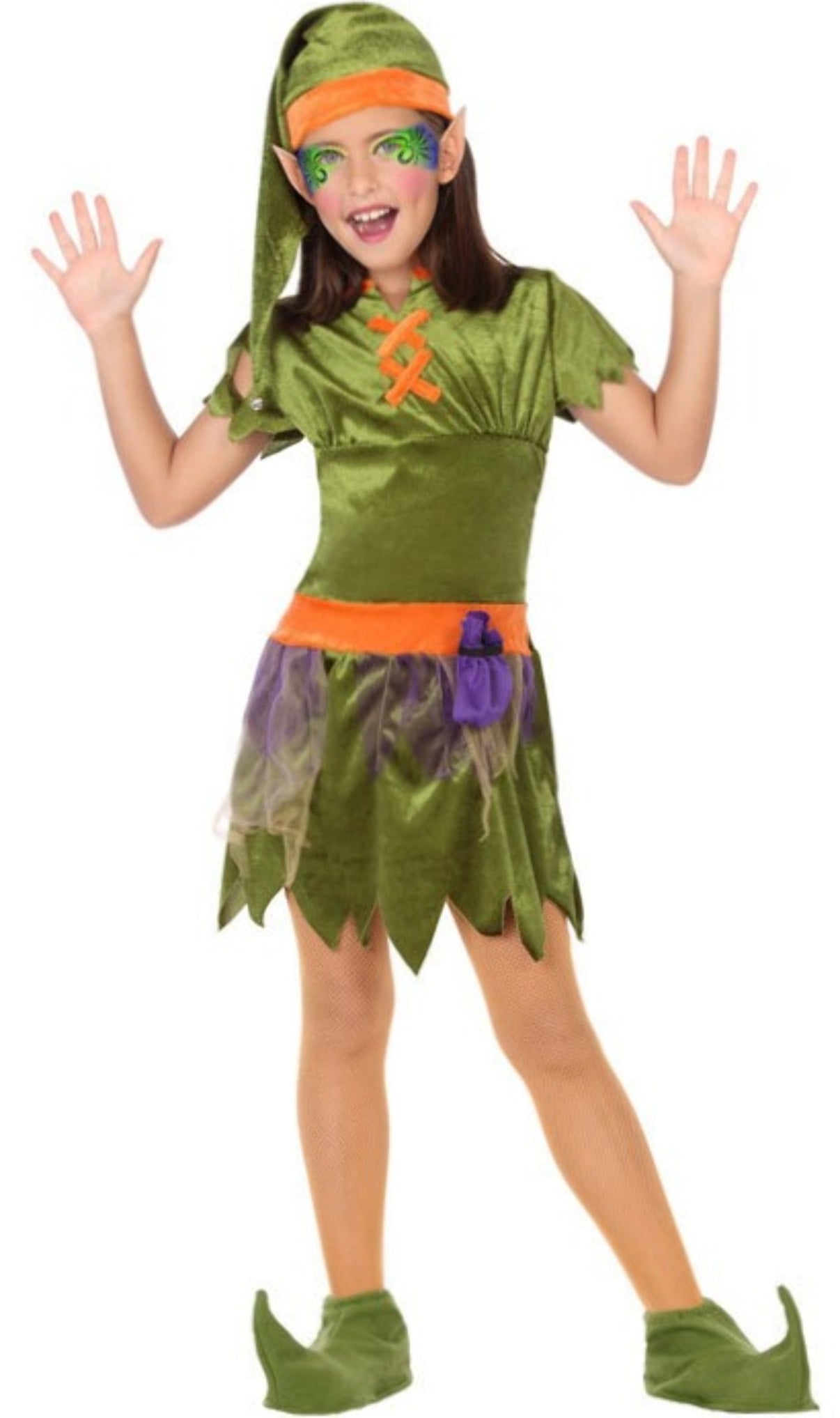 Disfraz de Duende del Bosque para niña Don Disfraz