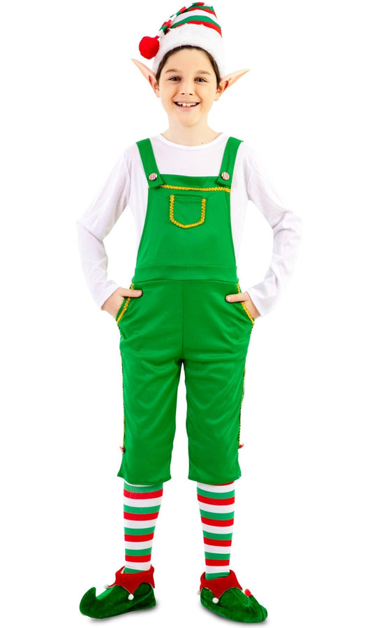Disfraz de Elfo Peto Verde para niño I Don Disfraz