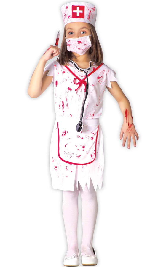 Disfraz de Enfermera Zombie para niña I Don Disfraz