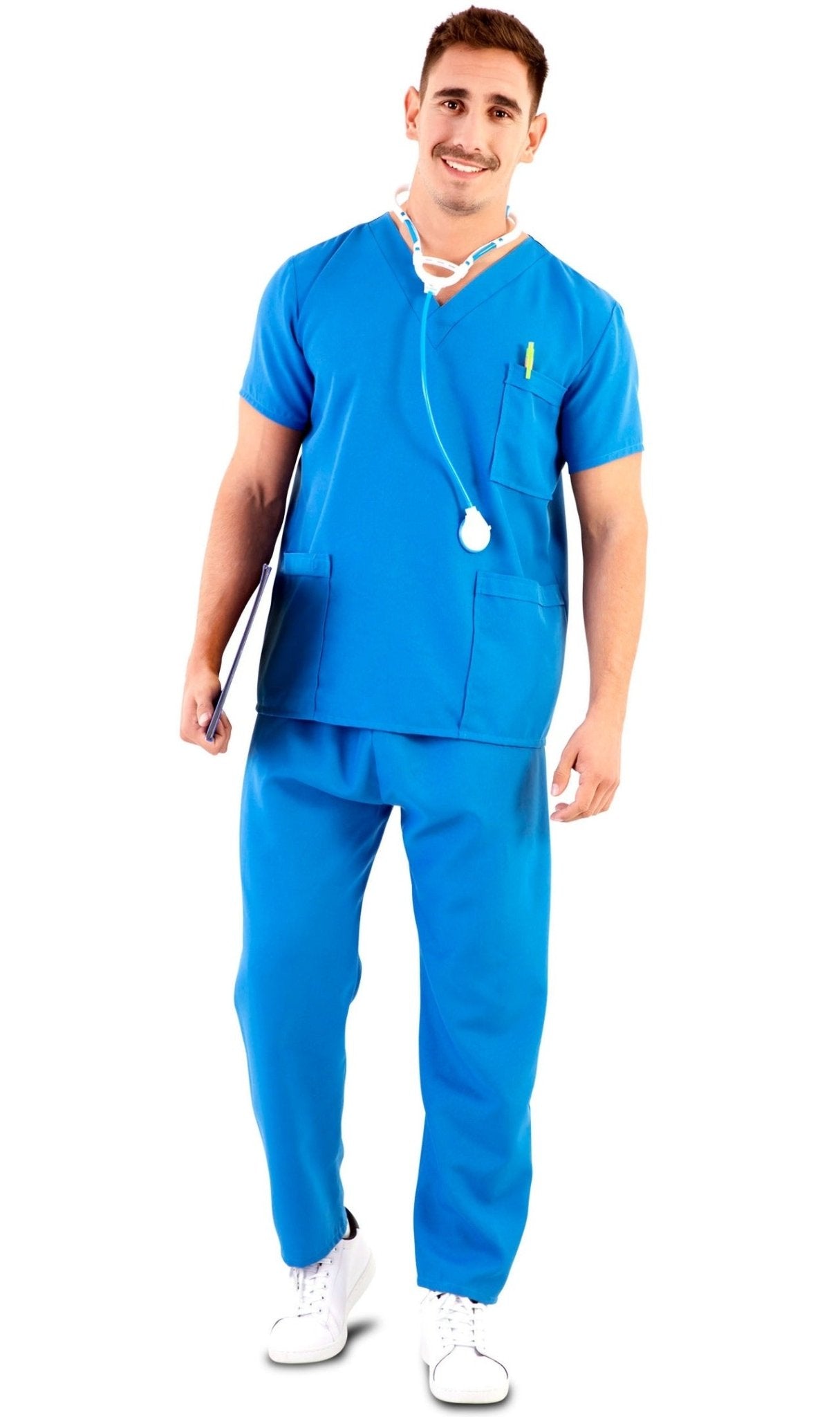 Disfraz de Enfermero Azul para adulto I Don Disfraz