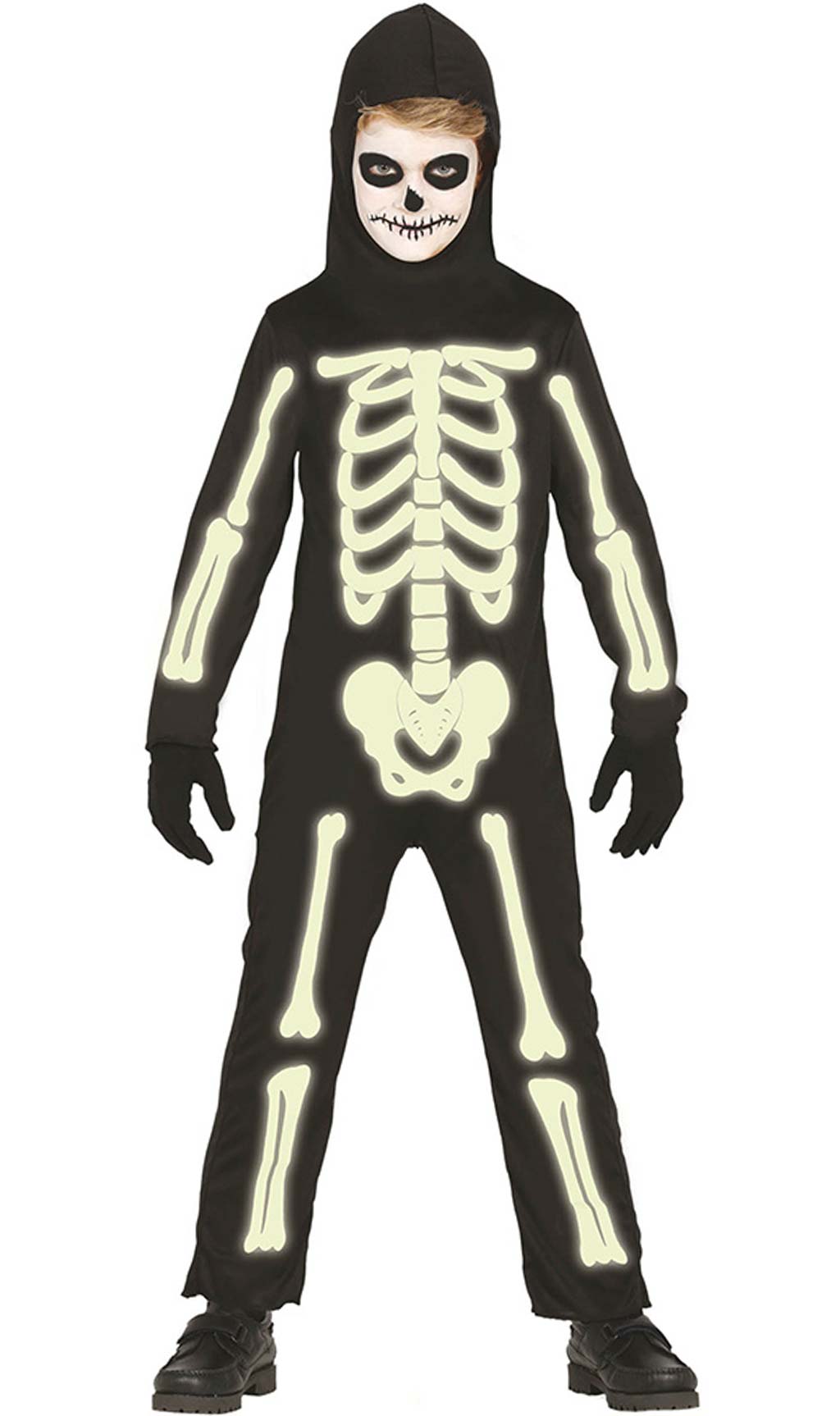 Disfraz de Esqueleto Fosforescente para niño I Don Disfraz