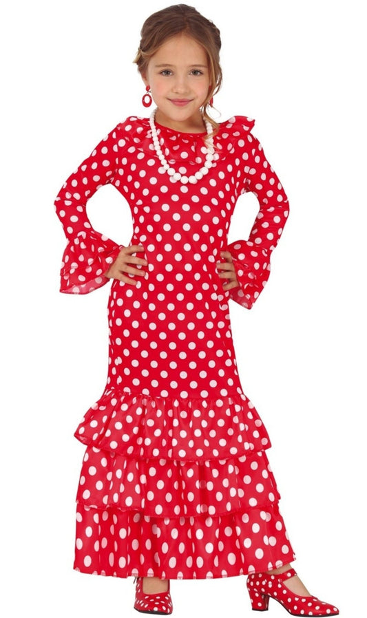 Disfraz de Flamenca Lunares para niña I Don Disfraz