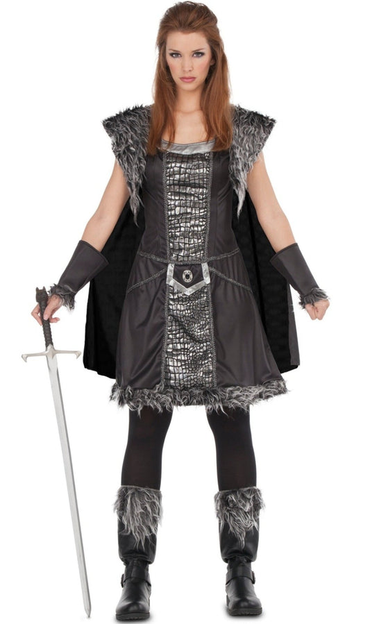 Disfraz de Guerrera del Norte Gris para mujer I Don Disfraz