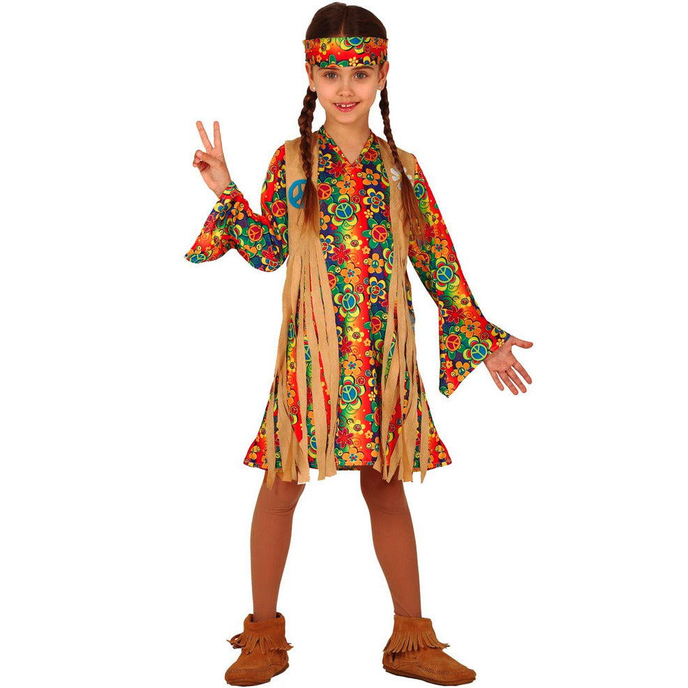 Disfraz de Hippie Multicolor para mujer | Don Disfraz Disfraz de Hippie Multicolor para mujer | Don Disfraz