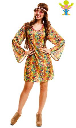 Disfraz de Hippie Happy chica I Don Disfraz