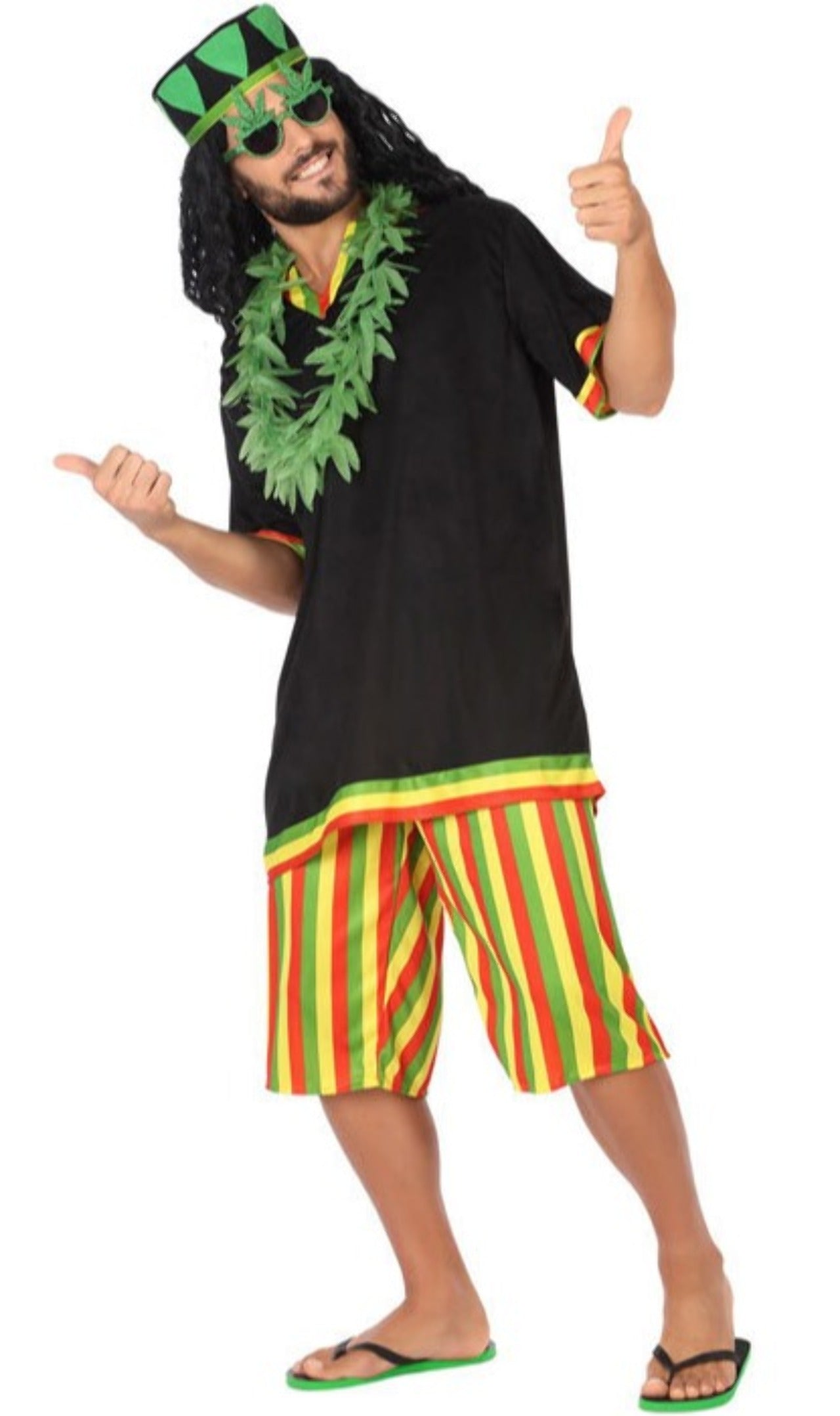 Disfraz de Jamaicano Rastafari para hombre I Don Disfraz